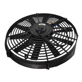 14 inch 12V 80W round frame with 10 straight blade Cooling Fan