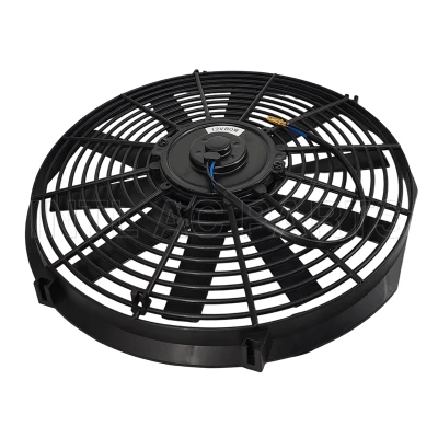 14 inch 12V 80W round frame with 10 straight blade Cooling Fan