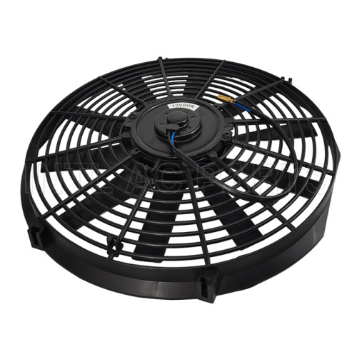 14 inch 12V 80W round frame with 10 straight blade Cooling Fan