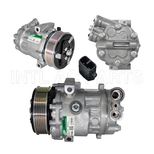 6V12 auto ac compressor 6PK 110-114MM 12V