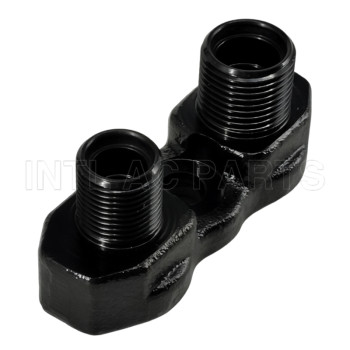 CONNECTOR TUBE TM Style Zexel A/C compressor Fitting Adapter Horizontal O-ring Port/Tube manifold fitting 3/4 Inch x 7/8