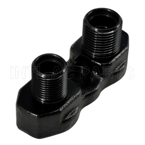 CONNECTOR TUBE TM Style Zexel A/C compressor Fitting Adapter Horizontal O-ring Port/Tube manifold fitting 3/4 Inch x 7/8"