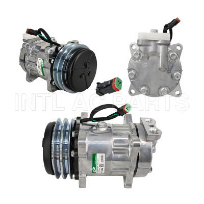 SD7H15 Auto A/C Compressor Block Chenglong H7 2A 132MM 24V