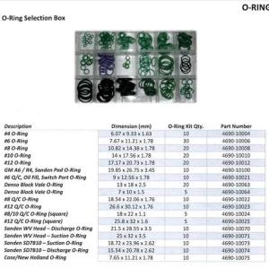 18 SIZE O-RING KIT CASE NBR PACKING WITH GREEN 265PCS