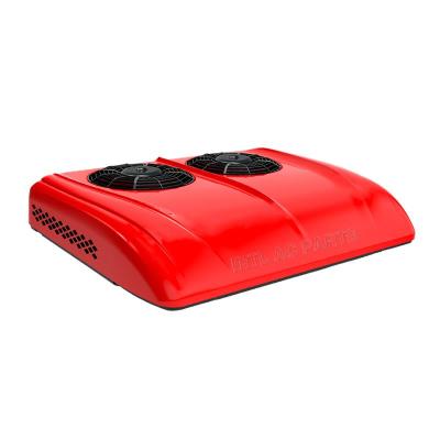 Red 12V Overhead all-in-one parking air conditioner Brush double fan