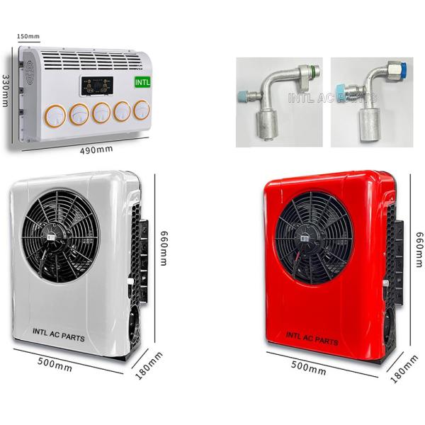 Electric air conditioner Backpack style 5-hole internal unit split parking air conditioner assembly (scroll compressor)