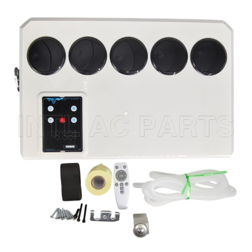 White 24V Electric air conditioner Backpack style split parking air conditioner assembly (scroll compressor)