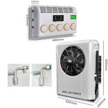White 24V Electric air conditioner Backpack style split parking air conditioner assembly (scroll compressor)