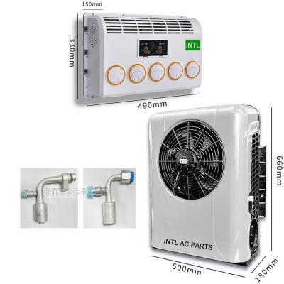White 24V Electric air conditioner Backpack style split parking air conditioner assembly (scroll compressor)