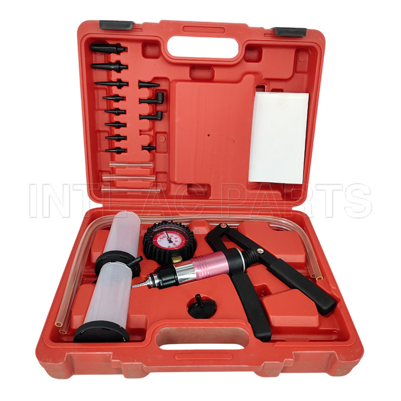 Hand Held Vacuum Pump& Brake Bleeder Kit,Vacuum Tester Set,Car Tools Set