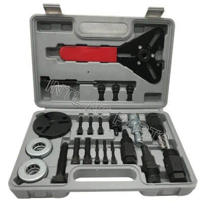 23pc AC COMPRESSOR CLUTCH HUB INSTALLER REMOVER/Removal KIT PULLER PLATES TOOLS