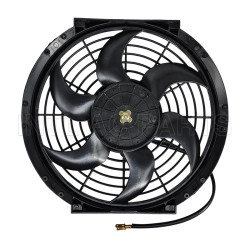 10 inch 12V 120W A/C fan / cooling fan /condenser fan /radiator fan qure frame with 8  crooked blade