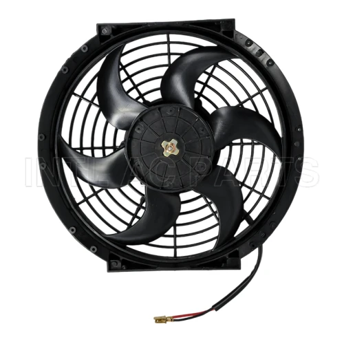 10 inch 24V 120W A/C fan / cooling fan /condenser fan /radiator fan qure frame with 8  crooked blade