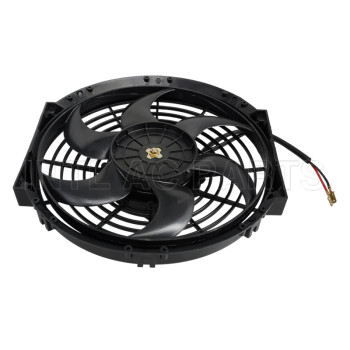 10 inch 24V 120W A/C fan / cooling fan /condenser fan /radiator fan qure frame with 8  crooked blade