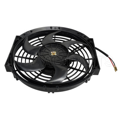 10 inch 24V 120W A/C fan / cooling fan /condenser fan /radiator fan qure frame with 8  crooked blade