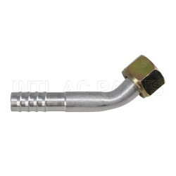 Aluminum Material Auto AC Barb hose Fitting #5 O-RING Straight
