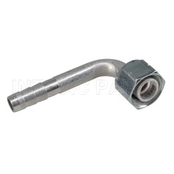 Universal Aluminum Hose Fitting Size #10 R134a 90° Angle