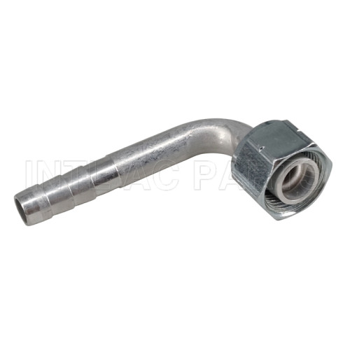 Universal Aluminum Hose Fitting Size #10 R134a 90° Angle