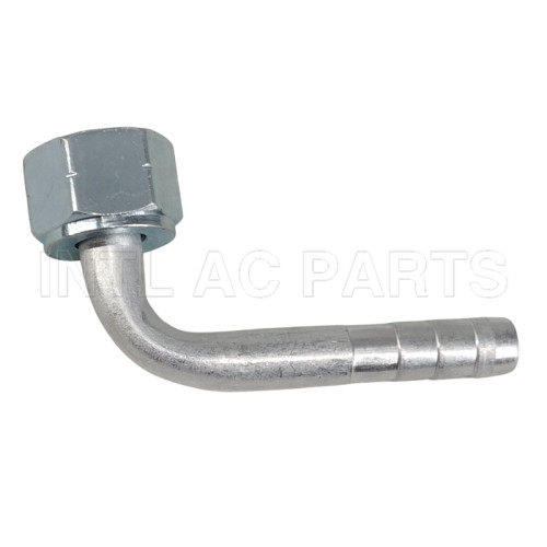 Universal Aluminum Hose Fitting Size #10 R134a 90° Angle