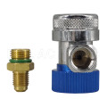 Auto A/C Contains R134A 90° Quick Couplers & Adapter For R134A Refrigerant Tank  Low Prssure