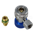 Hvac tool Quick Coupler Connector 1/4SAE Refrigent R134a blue low pressure good quality