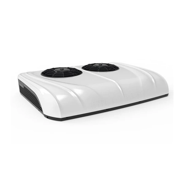 Ultra-thin brush double fan White 12V Parking Cooler Air Conditioner