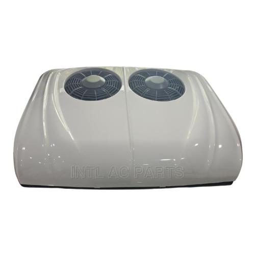 Truck Sleeper Electric Auto Parking Cooler Air Conditioners Brush double fan White 24V