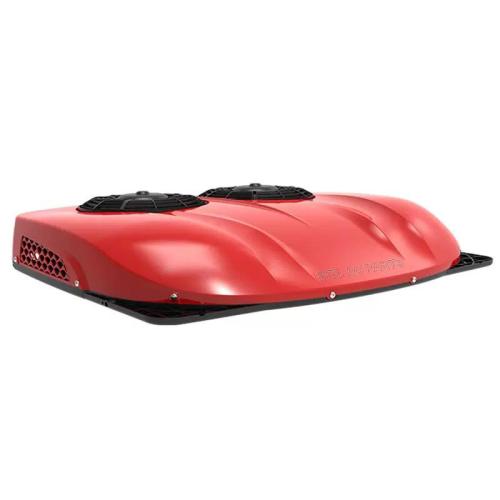 Parking Cooler Heavy Duty Air Conditioner Truck Ultra-thin brush double fan Red 12V