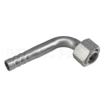 #8 R134a 90°Aluminum Female O-ring Fitting Barb