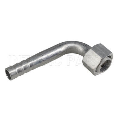 #8 R134a 90°Aluminum Female O-ring Fitting Barb