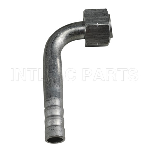 #8 R134a 90°Aluminum Female O-ring Fitting Barb