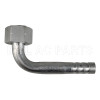 #8 R134a 90°Aluminum Female O-ring Fitting Barb