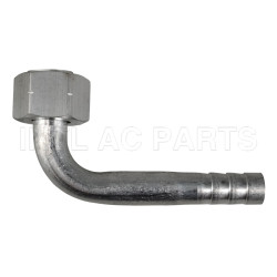 #8 R134a 90°Aluminum Female O-ring Fitting Barb