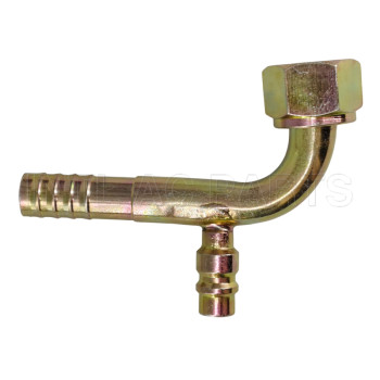 Hose fitting #10 90°O-RING（Iron joint with R12 high & low pressure valve）