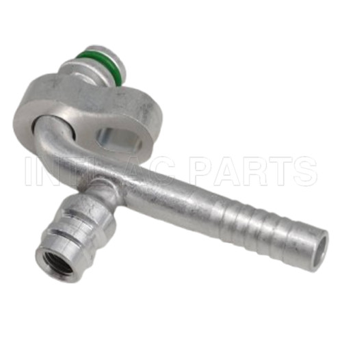 R134a Universal Aluminum Hose Fitting #8 90°