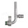 R134a Universal Aluminum Hose Fitting #8 90°