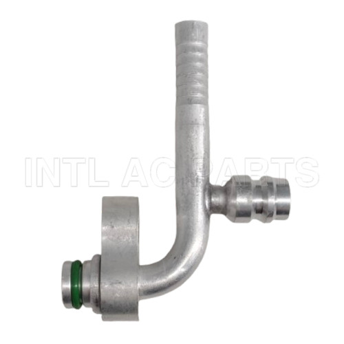 R134a Universal Aluminum Hose Fitting #8 90°