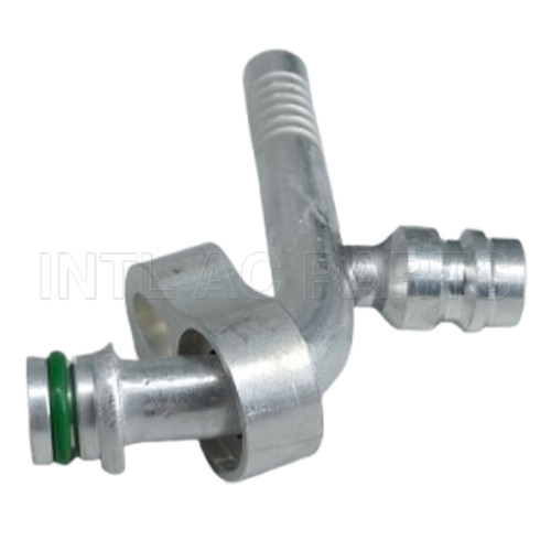 R134a Universal Aluminum Hose Fitting #8 90°