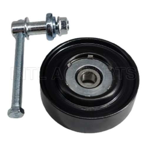 Auto Air Conditioner Tension Wheel / Auto Tensioner Pulley 6301 Bearing Idle Pulley 77MM