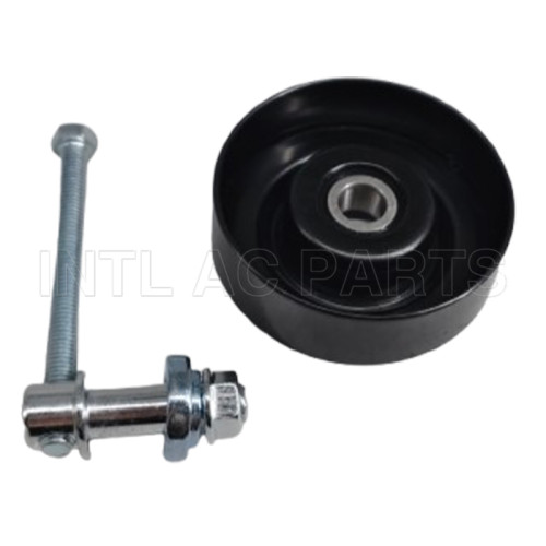 Auto Air Conditioner Tension Wheel / Auto Tensioner Pulley 6301 Bearing Idle Pulley 77MM