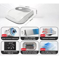 Global Markets Premium Solutions Efficient Truck roof fan RV Light Truck White 12V