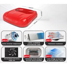 1900W Red 24 Volt DC Air Conditioner Truck Parking, Fast Cooling High Efficiency A/C