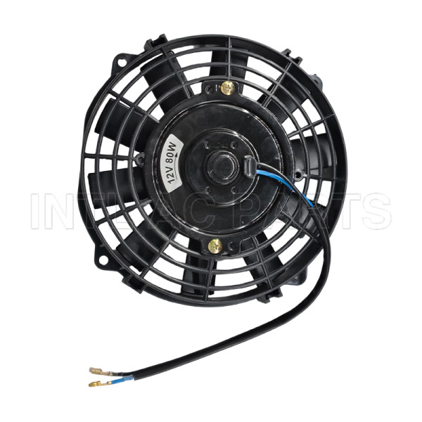 7 inch Electrical Fan /Cooling Fan/ Radiator Fan 12V 80W Rounded Frame and 10 Straight Blade