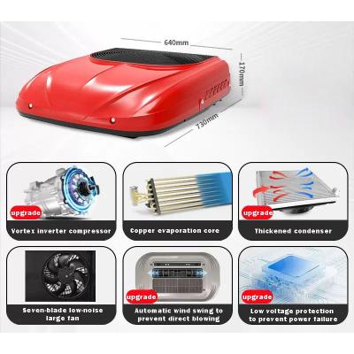 INTL-EA126R-2 China Cheap price Parking Cooler AC 24V Car Compresor Kit RV Air Conditioner Truck Air Conditioning
