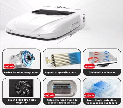 INTL-EA126W-2 China 24v Portable Universal Roof Top Mounted Truck 1800W Color White