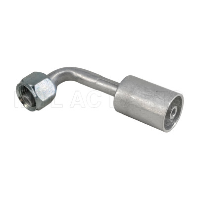 #6 90 degree female Oring beadlock hose fitting /quick joint /connector/coupling with AL jacket cap