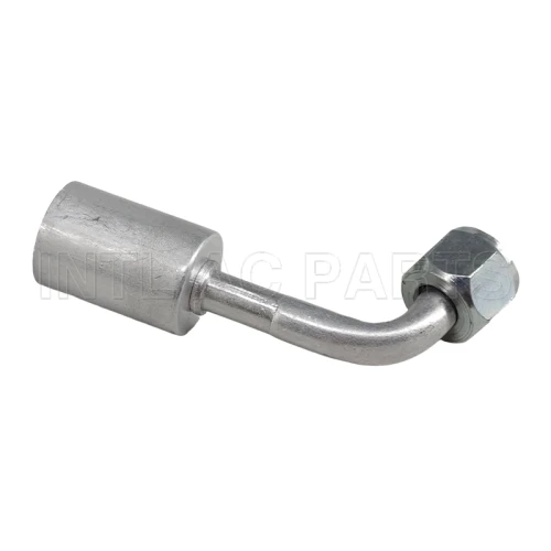 #6 90 degree female Oring beadlock hose fitting /quick joint /connector/coupling with AL jacket cap