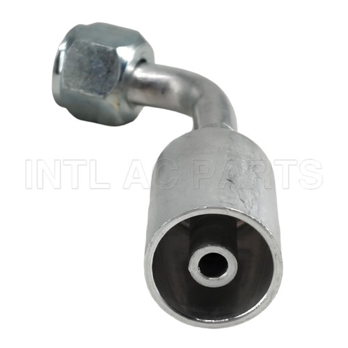 #6 90 degree female Oring beadlock hose fitting /quick joint /connector/coupling with AL jacket cap
