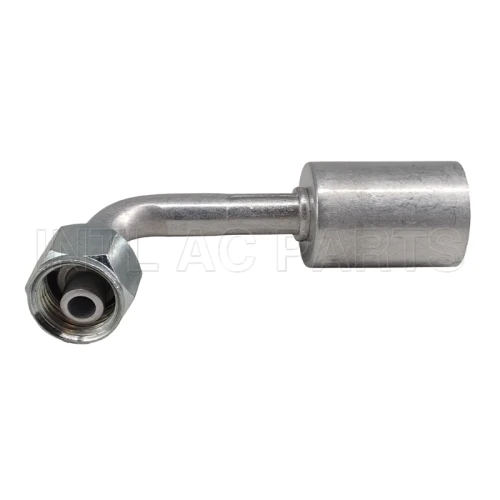 #6 90 degree female Oring beadlock hose fitting /quick joint /connector/coupling with AL jacket cap