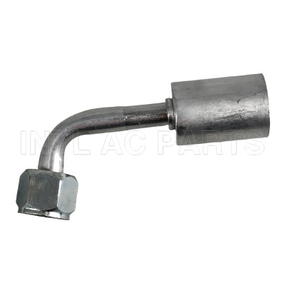 #6 90 degree female Oring beadlock hose fitting /quick joint /connector/coupling with AL jacket cap